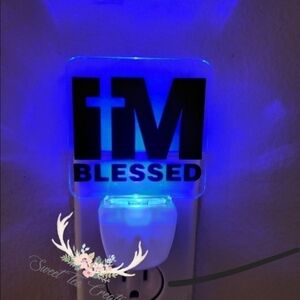 Religious Night Light - Handmade - New without tags Blessed Night light